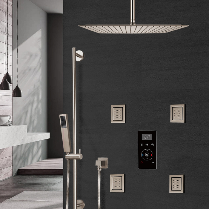 Delta Brushed Nickel Shower Fixtures